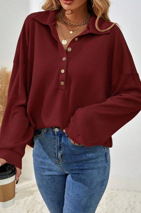 Bluză damă RIPRELZA BORDO, Culoare: bordo, IVET.RO - Reduceri de până la -80%