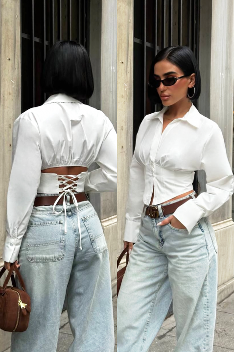 Cămașă damă BANSOLTA WHITE, Culoare: alb, IVET.RO - Reduceri de până la -80%