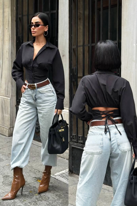 Cămașă damă BANSOLTA BLACK, Culoare: negru, IVET.RO - Reduceri de până la -80%