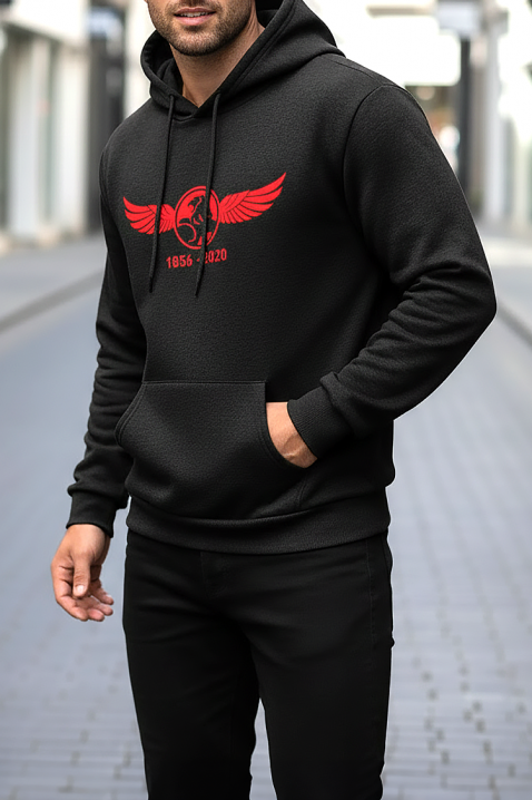 Hanorac bărbați MIKELO, Culoare: negru, IVET.RO - Reduceri de până la -80%