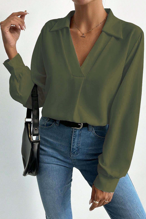 Bluză damă MIOHEZA KHAKI, Culoare: khaki, IVET.RO - Reduceri de până la -80%