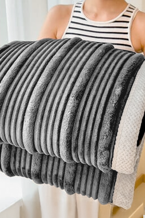 Pătură JERLONDA GRAFIT 160x200 cm, Culoare: grafit, IVET.RO - Reduceri de până la -80%