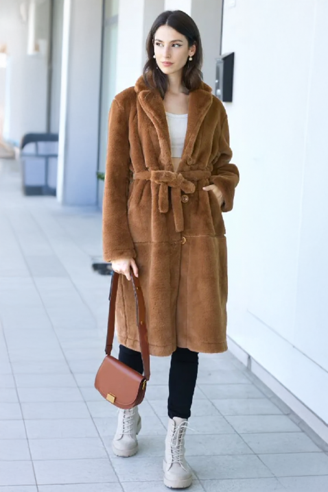 Palton DOLEZIMA BROWN, Culoare: maro, IVET.RO - Reduceri de până la -80%