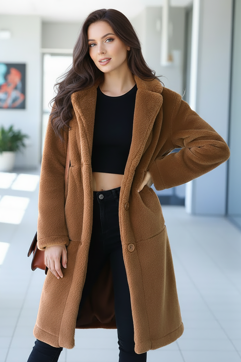 Palton DOLEZIMA BROWN, Culoare: maro, IVET.RO - Reduceri de până la -80%