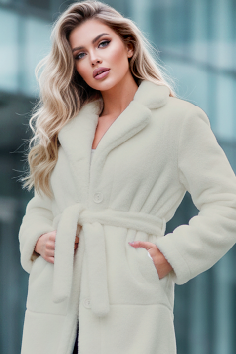 Palton DOLEZIMA WHITE, Culoare: alb, IVET.RO - Reduceri de până la -80%