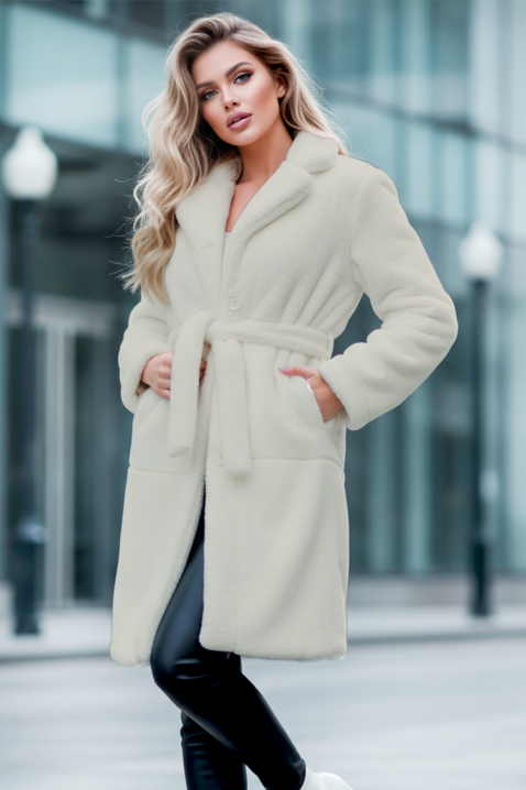 Palton DOLEZIMA WHITE, Culoare: alb, IVET.RO - Reduceri de până la -80%