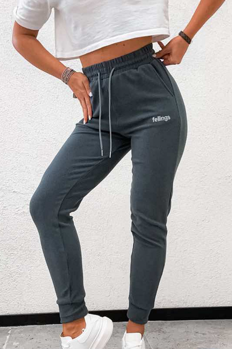 Pantaloni sport FIOMELJA, Culoare: gri, IVET.RO - Reduceri de până la -80%