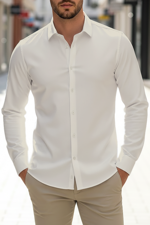 Cămașă bărbați FERIZO ECRU, Culoare: ecru, IVET.RO - Reduceri de până la -80%