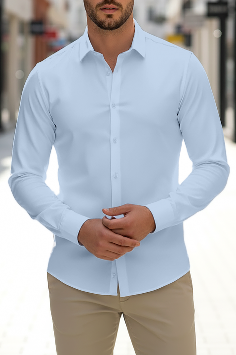 Cămașă bărbați FERIZO SKY, Culoare: albastru deschis, IVET.RO - Reduceri de până la -80%