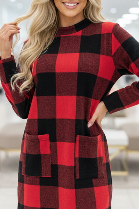 Tunică DERVILDA, Culoare: roșu, IVET.RO - Reduceri de până la -80%