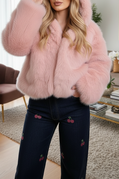 Palton ANJELZA PUDRA, Culoare: pudră, IVET.RO - Reduceri de până la -80%