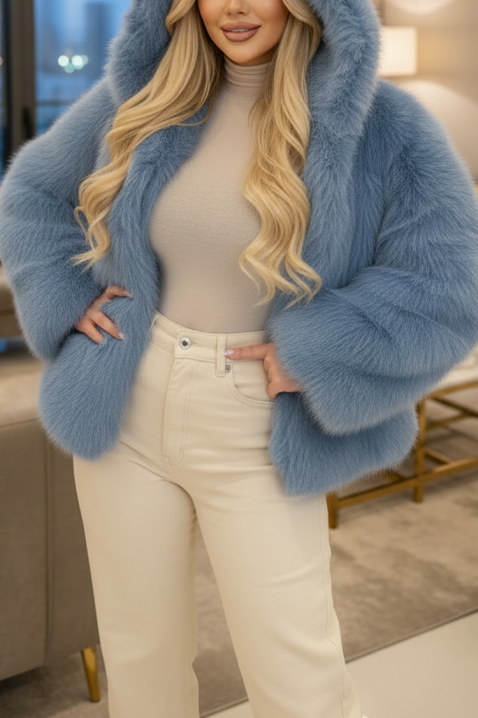 Palton ANJELZA SKY, Culoare: albastru deschis, IVET.RO - Reduceri de până la -80%