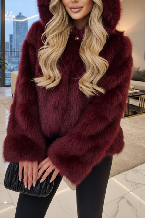 Palton ANJELZA BORDO, Culoare: bordo, IVET.RO - Reduceri de până la -80%