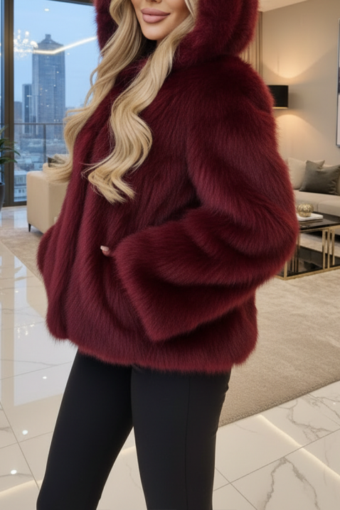 Palton ANJELZA BORDO, Culoare: bordo, IVET.RO - Reduceri de până la -80%