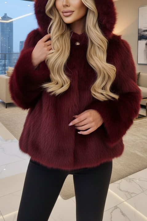 Palton ANJELZA BORDO, Culoare: bordo, IVET.RO - Reduceri de până la -80%