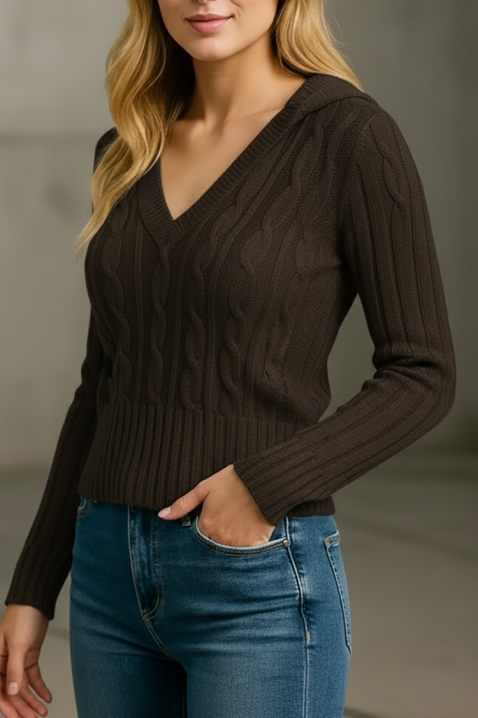 Pulover GRANDILA BROWN, Culoare: maro, IVET.RO - Reduceri de până la -80%