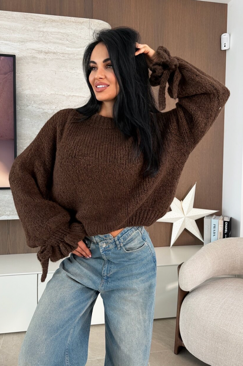 Pulover ZARELDA BROWN, Culoare: maro, IVET.RO - Reduceri de până la -80%