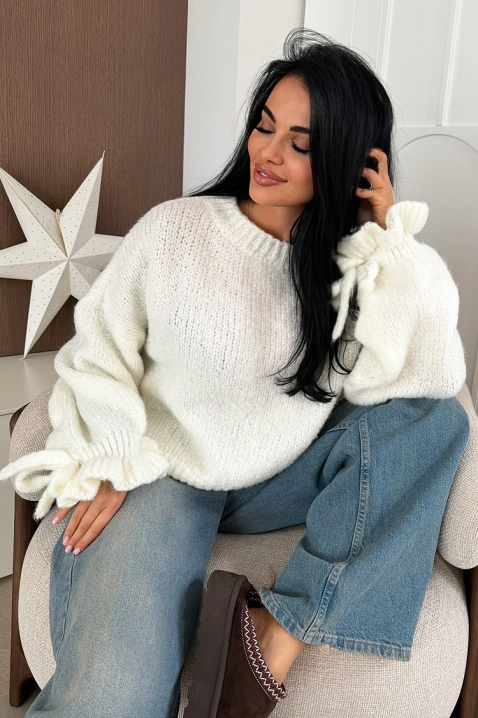 Pulover ZARELDA WHITE, Culoare: alb, IVET.RO - Reduceri de până la -80%