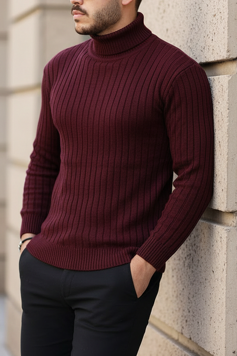 Pulover bărbați RACHERO BORDO, Culoare: bordo, IVET.RO - Reduceri de până la -80%