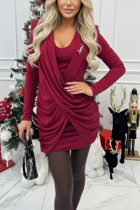 Rochie GLOVERDA BORDO, Culoare: bordo, IVET.RO - Reduceri de până la -80%