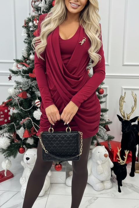 Rochie GLOVERDA BORDO, Culoare: bordo, IVET.RO - Reduceri de până la -80%