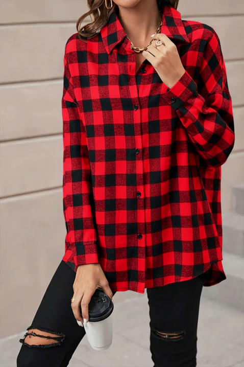 Cămașă damă ABRONDA RED, Culoare: roșu, IVET.RO - Reduceri de până la -80%