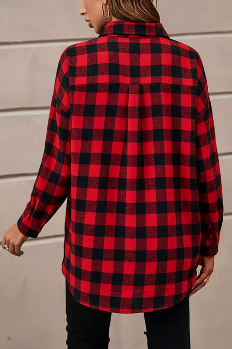 Cămașă damă ABRONDA RED, Culoare: roșu, IVET.RO - Reduceri de până la -80%