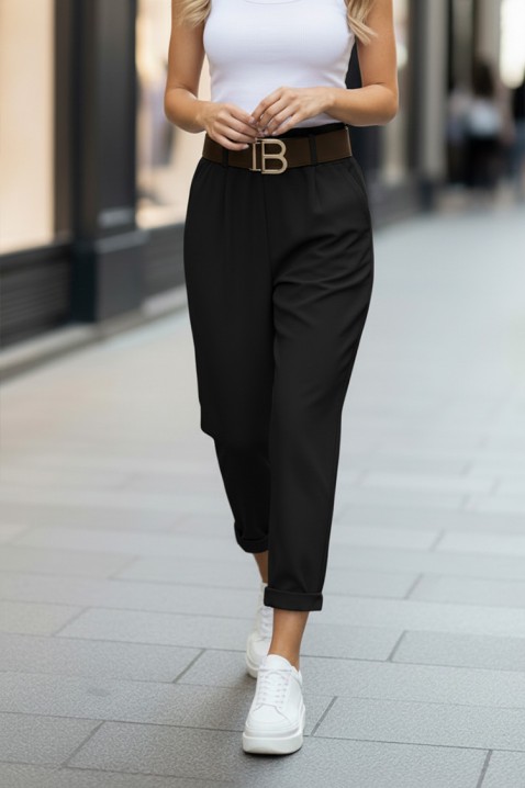 Pantaloni LOVRENZA BLACK, Culoare: negru, IVET.RO - Reduceri de până la -80%