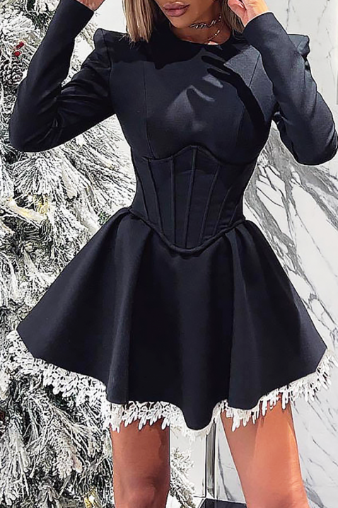 Rochie DELKORZA, Culoare: negru, IVET.RO - Reduceri de până la -80%