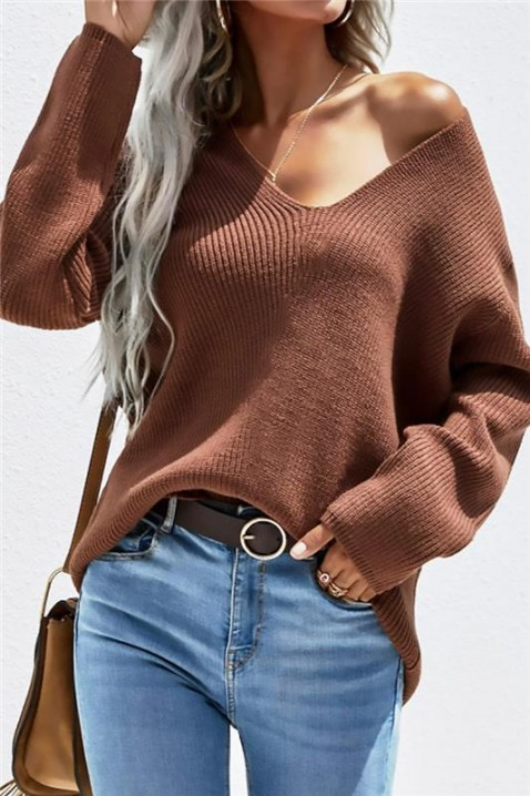 Pulover LEVROLDA BROWN, Culoare: maro, IVET.RO - Reduceri de până la -80%