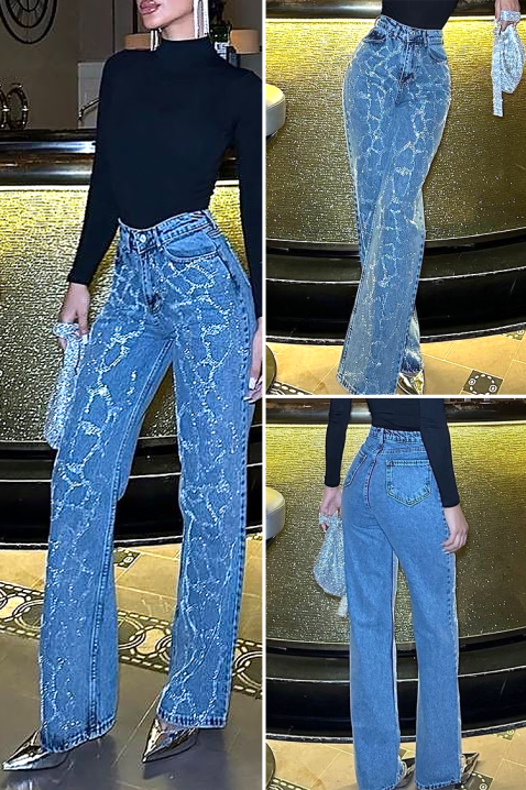 Blugi HOLDINA, Culoare: albastru, IVET.RO - Reduceri de până la -80%