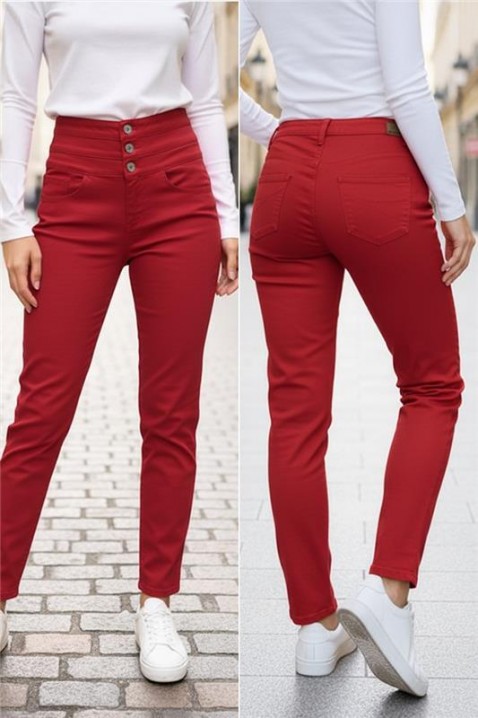 Pantaloni ZOROLA RED, Culoare: roșu, IVET.RO - Reduceri de până la -80%