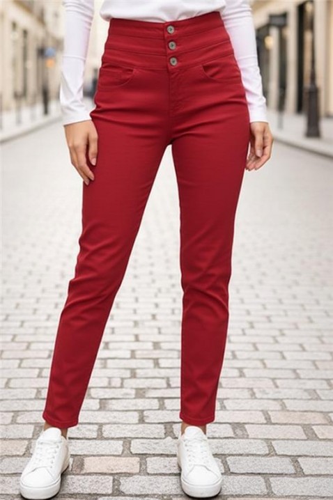 Pantaloni ZOROLA RED, Culoare: roșu, IVET.RO - Reduceri de până la -80%