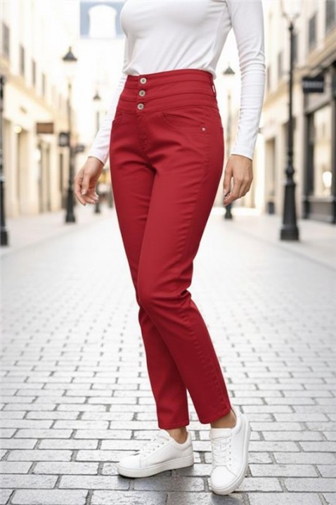 Pantaloni ZOROLA RED, Culoare: roșu, IVET.RO - Reduceri de până la -80%