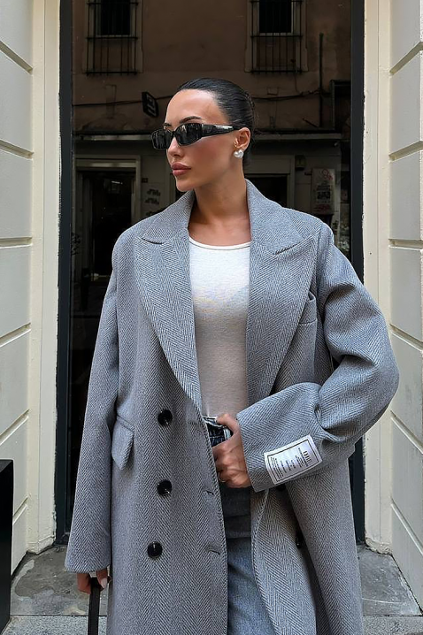 Palton VURDELZA GREY, Culoare: gri, IVET.RO - Reduceri de până la -80%