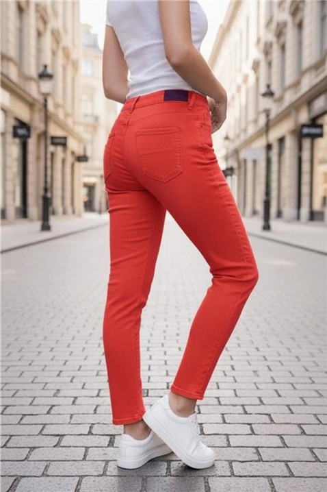 Blugi KRIMIZA CORAL, Culoare: coral, IVET.RO - Reduceri de până la -80%