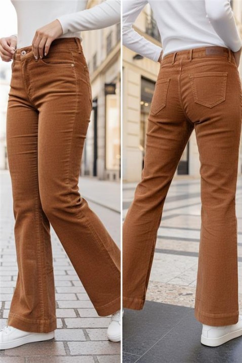 Pantaloni BERVOLZA, Culoare: maro deschis    , IVET.RO - Reduceri de până la -80%