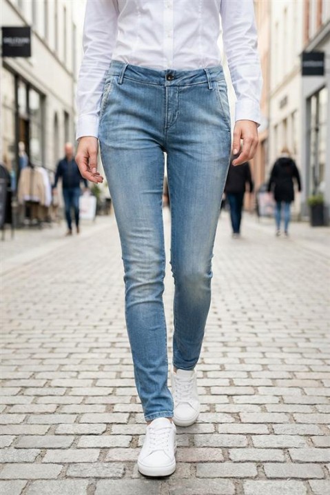 Blugi OMLANGA, Culoare: albastru, IVET.RO - Reduceri de până la -80%