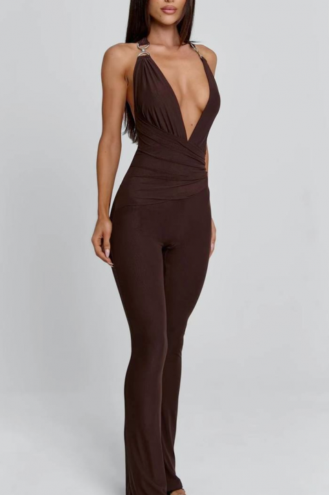 Salopetă FLORMENDA BROWN, Culoare: maro, IVET.RO - Reduceri de până la -80%