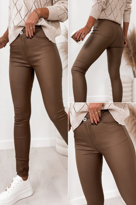 Pantaloni BRAVOLZA, Culoare: maro, IVET.RO - Reduceri de până la -80%