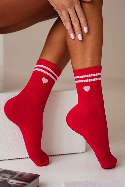 Șosete VEROLGA RED, Culoare: roșu, IVET.RO - Reduceri de până la -80%