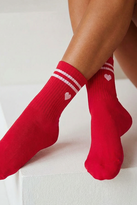 Șosete VEROLGA RED, Culoare: roșu, IVET.RO - Reduceri de până la -80%