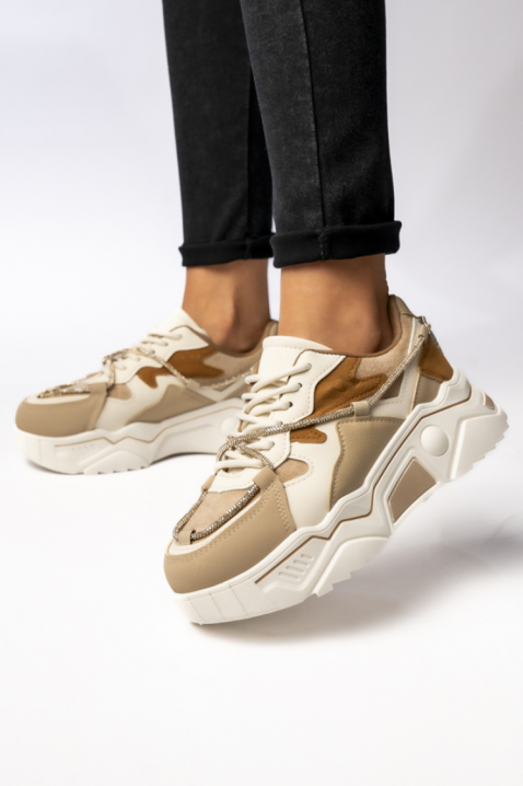 Adidași damă LEOVENZA, Culoare: maro, IVET.RO - Reduceri de până la -80%