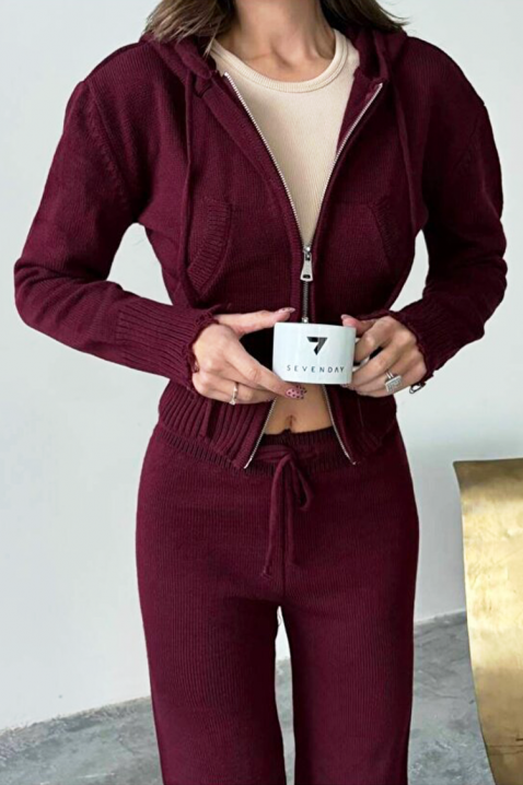 Set MINOLZA BORDO, Culoare: bordo, IVET.RO - Reduceri de până la -80%