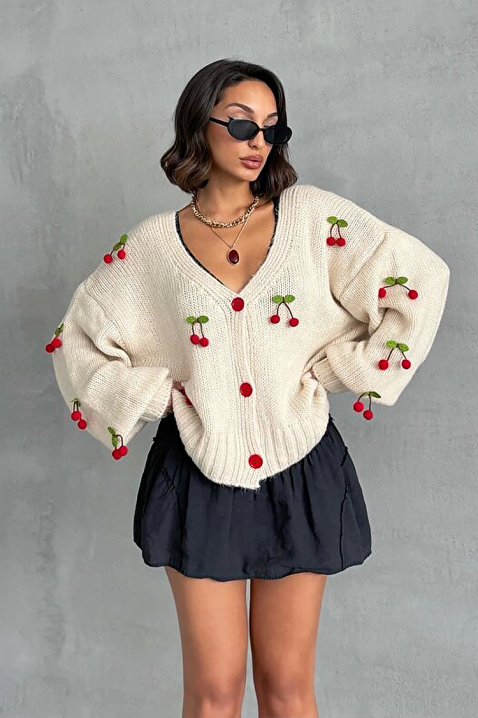 Cardigan CHERINZA, Culoare: alb, IVET.RO - Reduceri de până la -80%