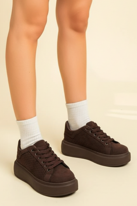 Teniși damă DALVENDRA, Culoare: maro, IVET.RO - Reduceri de până la -80%