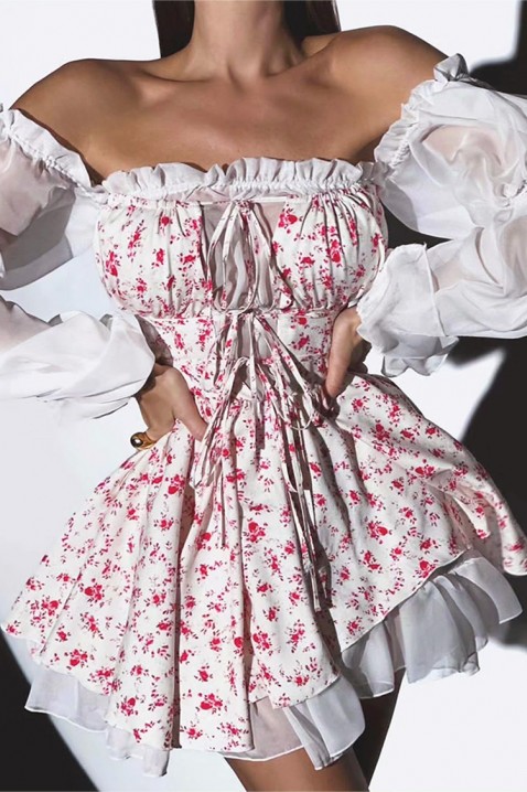 Rochie GREFIOXA, Culoare: alb, IVET.RO - Reduceri de până la -80%