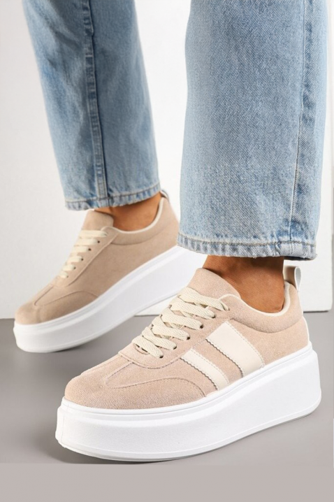 Adidași damă KELMIRA BEIGE, Culoare: bej, IVET.RO - Reduceri de până la -80%