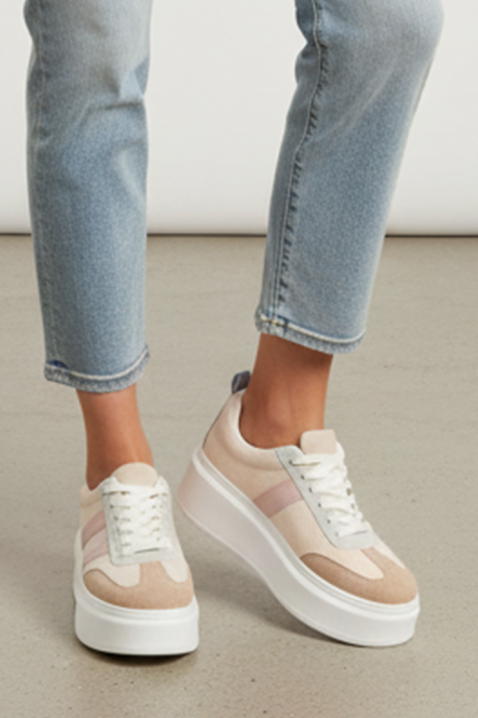 Adidași damă KELMIRA PUDRA, Culoare: pudră, IVET.RO - Reduceri de până la -80%