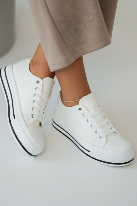 Teniși damă KLAVILZA WHITE, Culoare: alb, IVET.RO - Reduceri de până la -80%